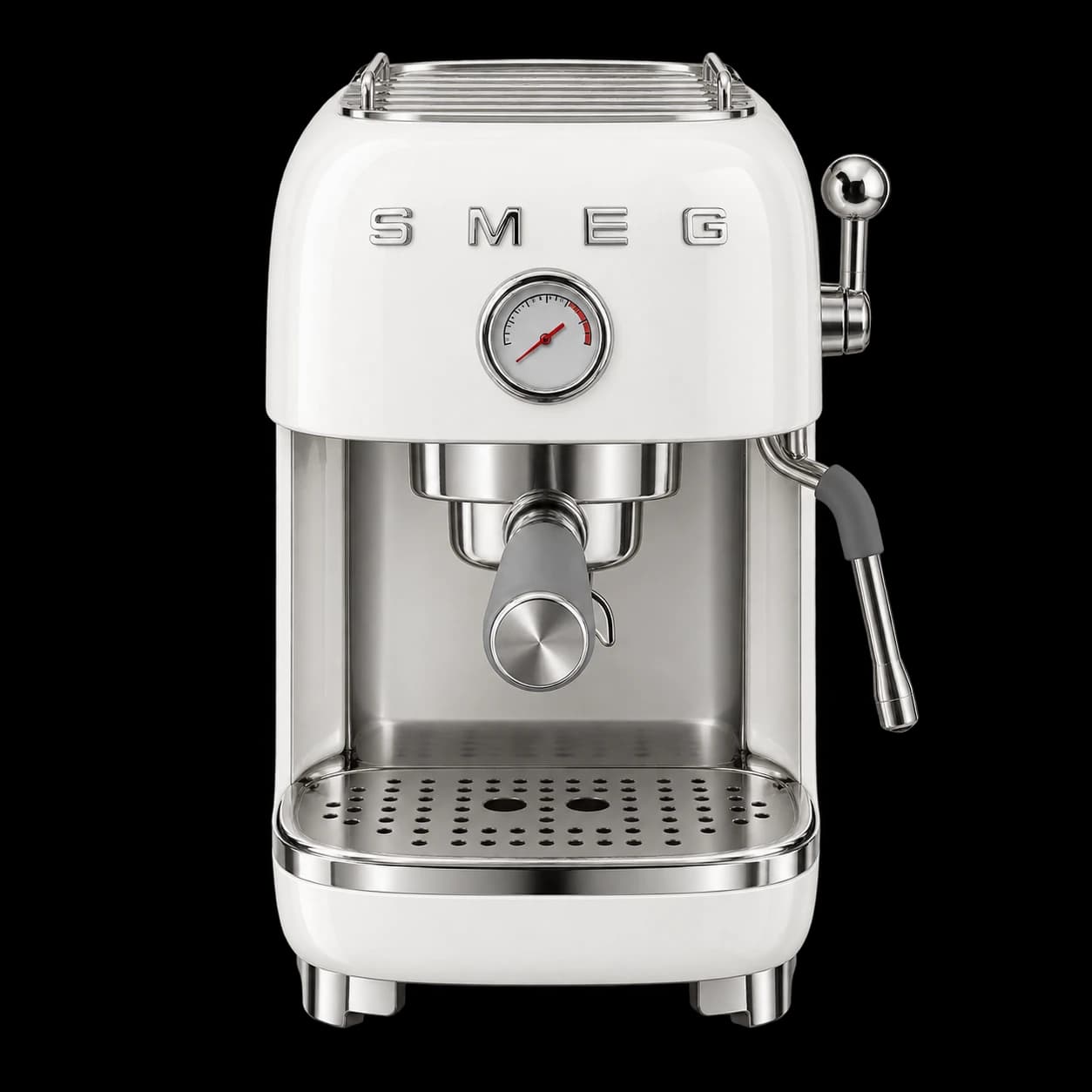 Кофемашина Smeg ECF03, рожковая, белый